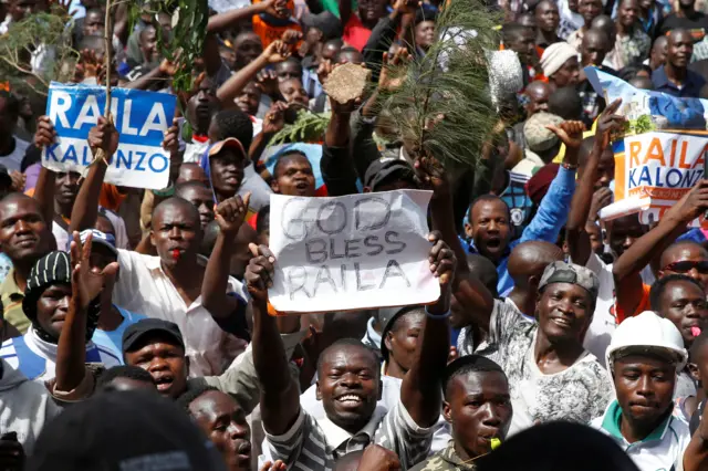 Supporters of Kenyan opposition leader Raila Odinga of the National Super Alliance (NASA) coalition gather ahead of Odinga"s planned swearing-in ceremony as the President of the People"s Assembly at Uhuru Park in Nairobi, Kenya January 30, 2018.