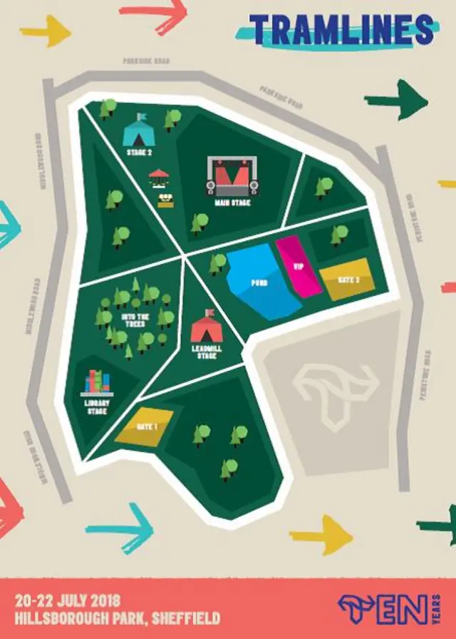 Tramlines map