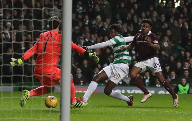 Dedryck Boyata steers home Celtic's second goal