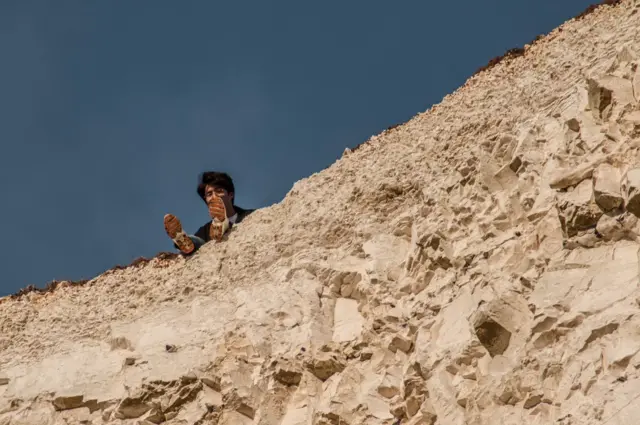 Face looking over Birling Gap