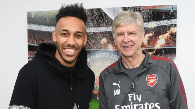 Aubameyang and Wenger