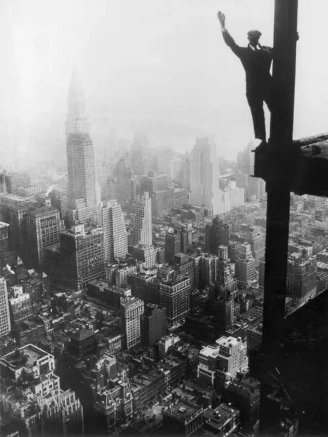 The Empire State Building on 1 January, 1931