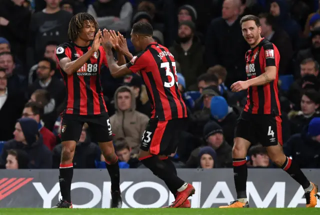 Nathan Ake scores the third