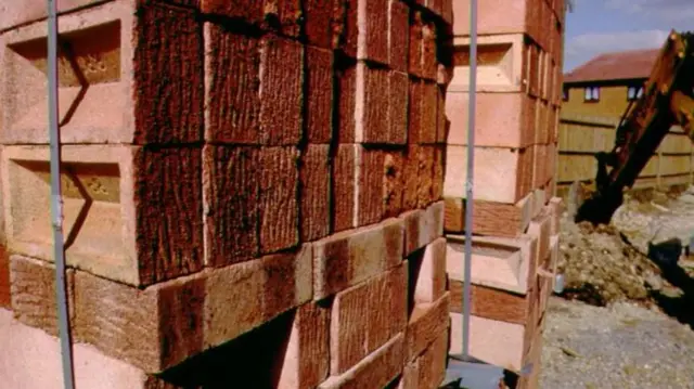 Bricks on a building site