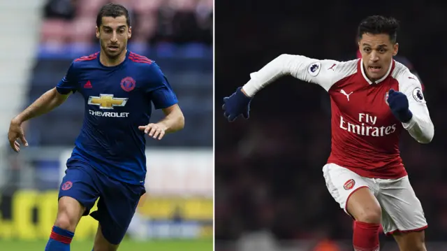 Henrikh Mkhitaryan and Alexis Sanchez