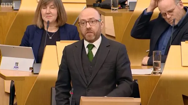 Scottish Green Party co-convener Patrick Harvie