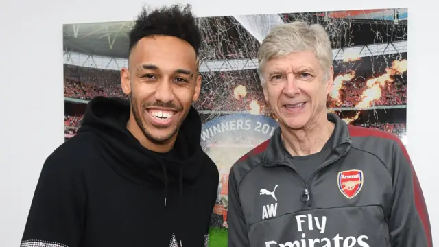 Aubameyang and Wenger