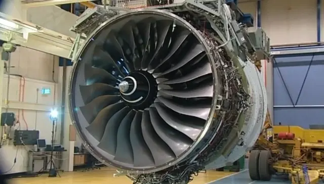 Rolls-Royce engine being made