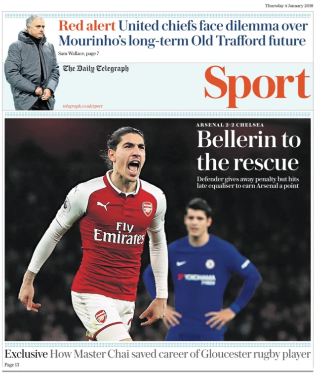 Telegraph back page