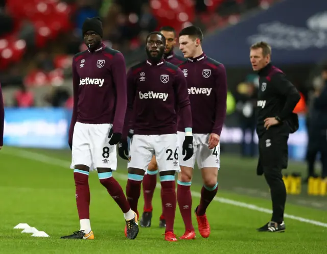 West Ham warm-up