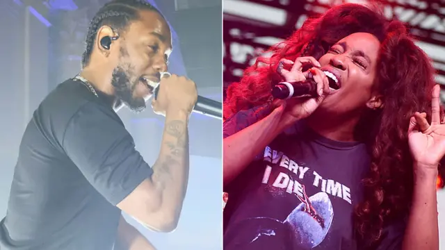 Kendrick Lamar and SZA