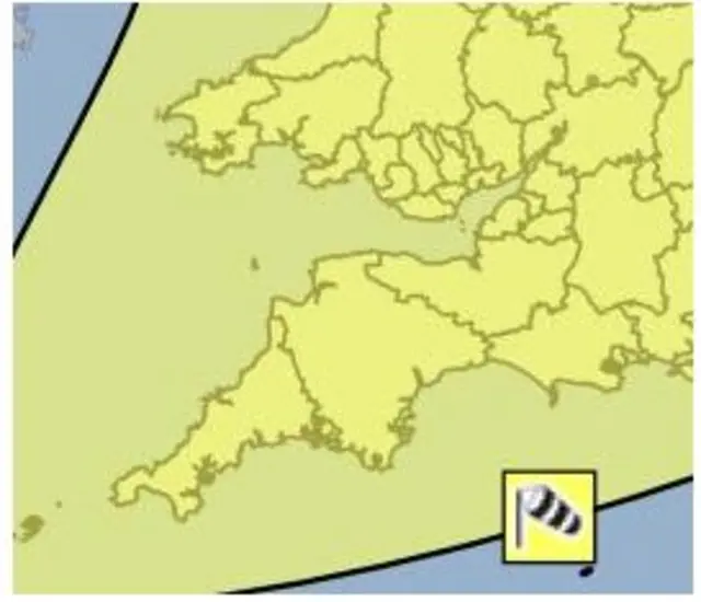 Yellow wind warning