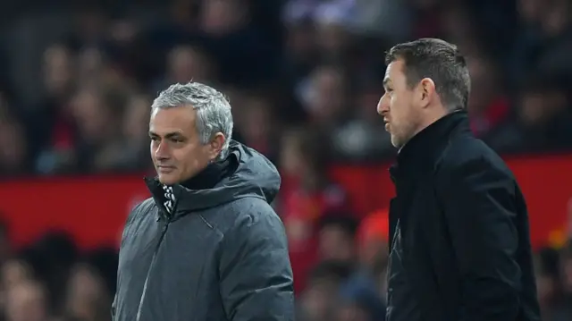 Jose Mourinho and Gary Rowett