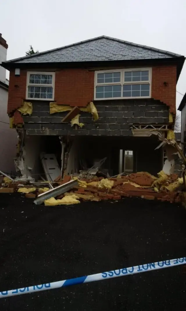 Damaged house in Tuxford