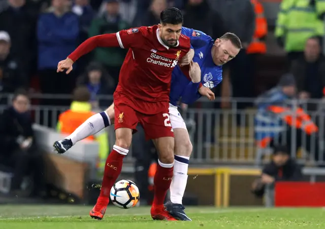 Wayne Rooney and Emre Can