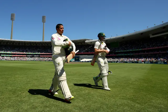 Usman Khawaja and Steve Smith