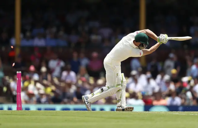 Cameron bancroft bowled