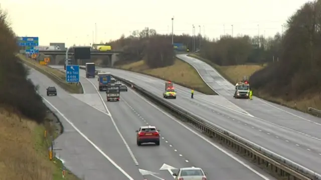 Scene of crash on M42