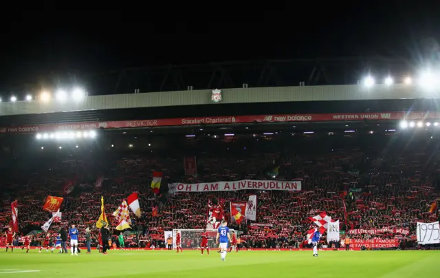 The crowd at Anfield