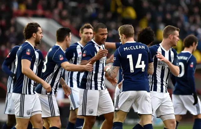 West Brom celebrate