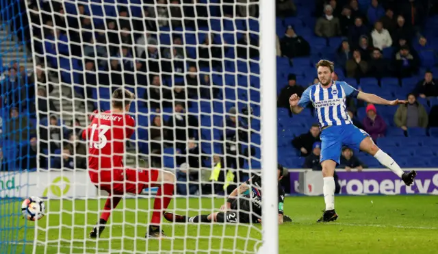 Dale Stephens scores for Brighton