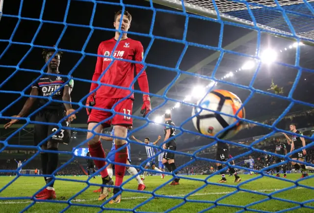 Pape Souare and Wayne Hennessey