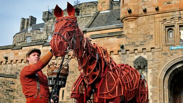 The four-legged star of the War Horse, Joey