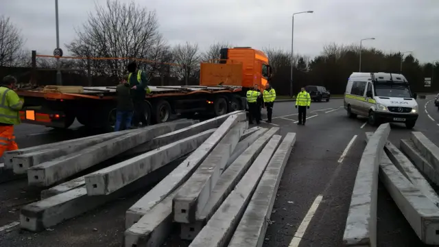 Concrete on A38 in Sutton-in-Ashfield