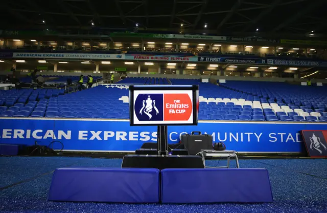 VAR will be in use at the Amex Stadium