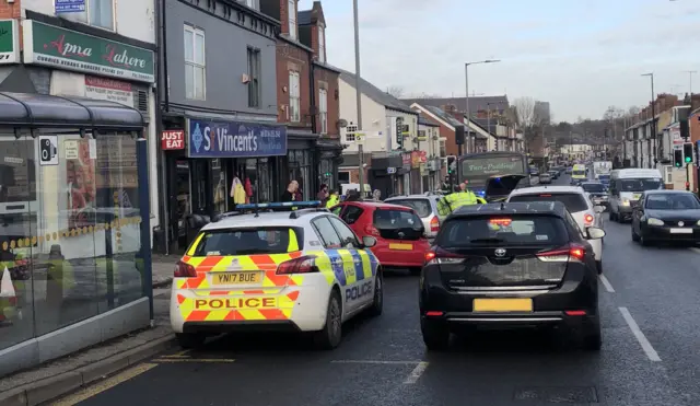 Accident on Abbeydale Road in Sheffield