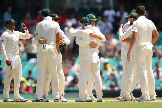 Australia celebrate