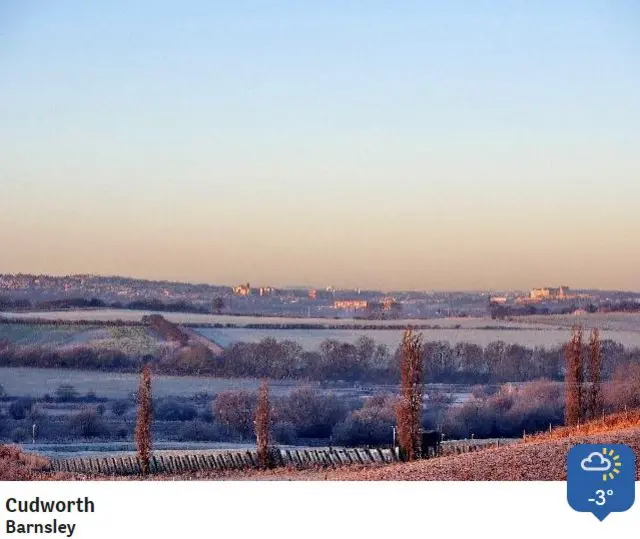 BBC Weather Watchers picture from Cudworth in South Yorkshire