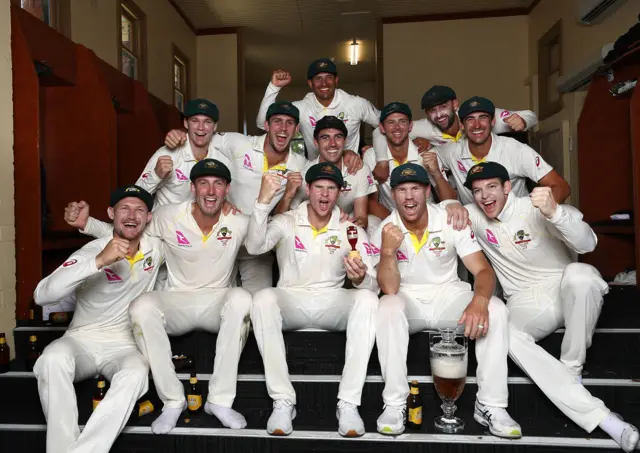 Australia celebrate