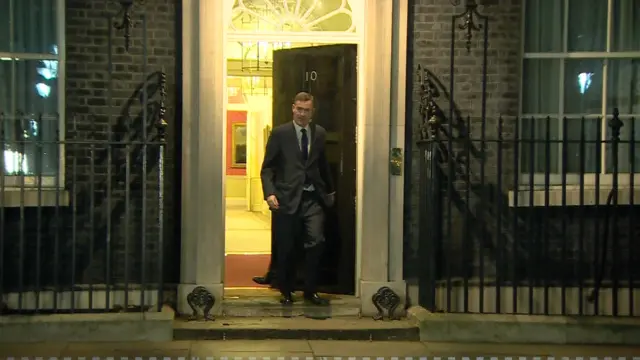 David Gauke on his way out of Downing Street