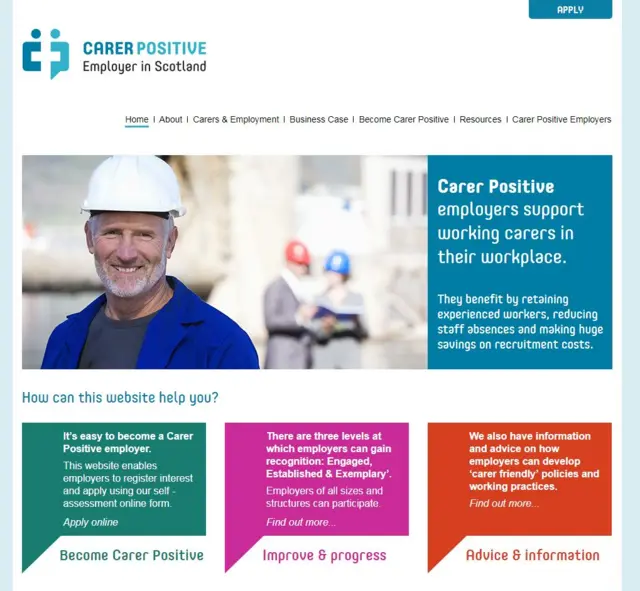 Carer Positive website