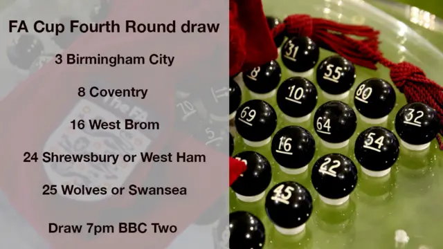 Which balls are in the FA Cup draw