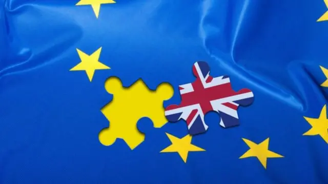 EU flag with Union Jack jigsaw