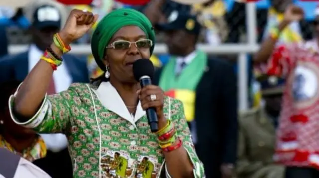 Grace Mugabe at a campaign rally