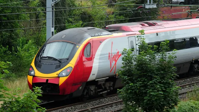 A Virgin train