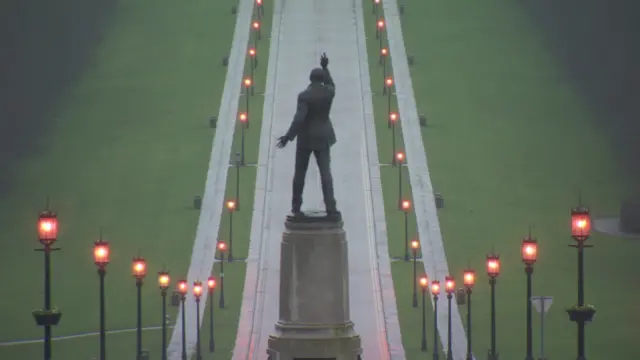 Carson's statue in the Stormont Estate