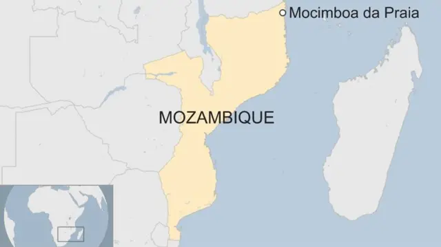 A map of Mozambique