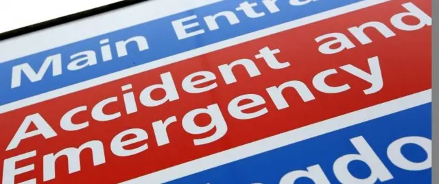 Accident and emergency sign