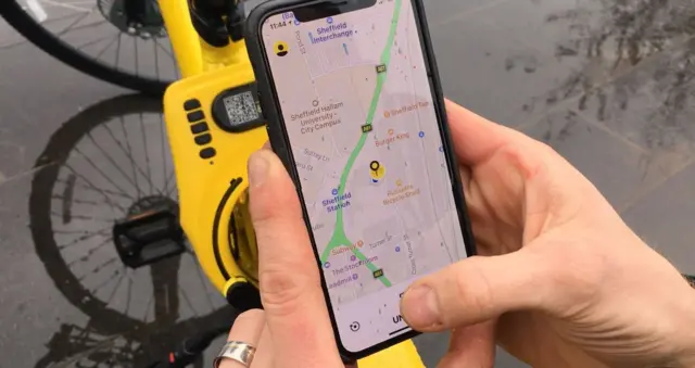 OFO app on mobile phone