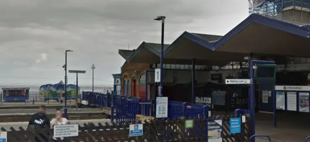 The train station at Cleethorpes.