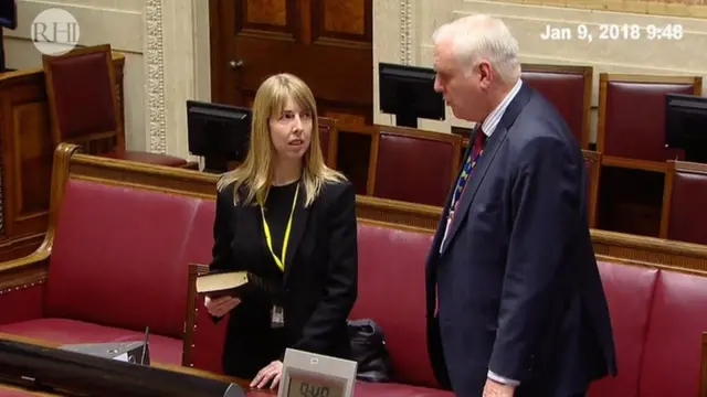 Nicola Wheeler takes the oath