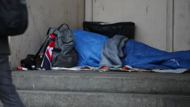 A general photo of a rough sleeper