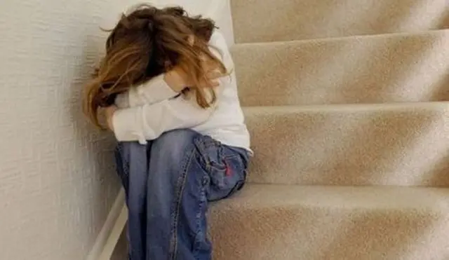 Child on stairs