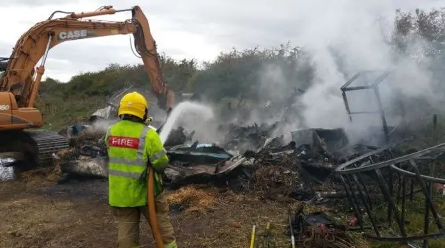 Rubbish fire