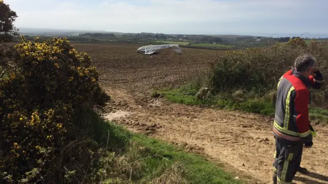 Crashed plane