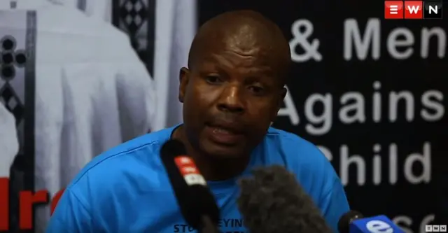 William Segodisho at the press conference